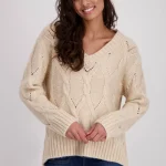 Elegant Cable-Knit Sweater